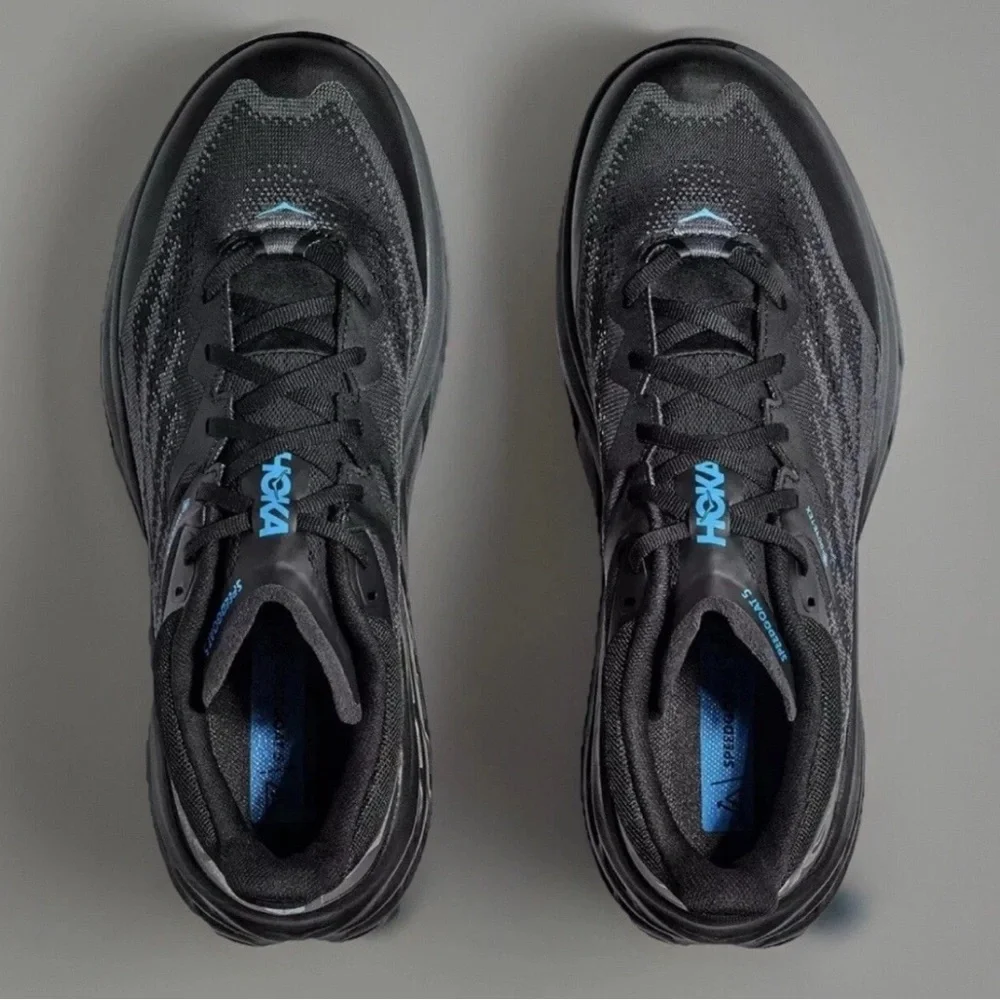 NEW Hoka One One Speedgoat 5 GTX Shoes Men's Black 1127912-BBLC Running - Picture 5 of 8
